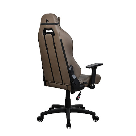 Arozzi | Materiał ramy: Metal; Podstawa kół: Nylon; Tapicerka: Miękki PU | Arozzi | Fotel Gamingowy | Torretta SoftPU | Brązowy - 6