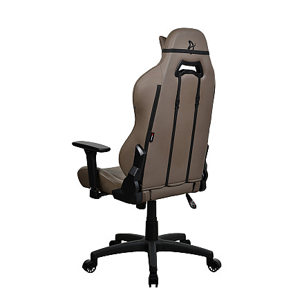 Arozzi | Materiał ramy: Metal; Podstawa kół: Nylon; Tapicerka: Miękki PU | Arozzi | Fotel Gamingowy | Torretta SoftPU | Brązowy - 4