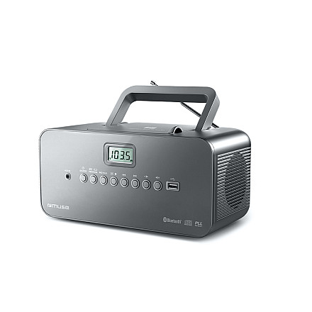 Muse | Przenośny odtwarzacz CD/MP3 z radiem, Bluetooth i USB | M-30BT | Czarny | Przenośny | Bezprzewodowy | Funkcja Bluetooth - 1