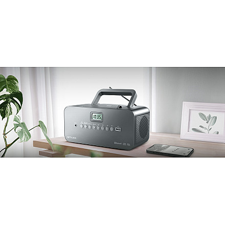 Muse | Przenośny odtwarzacz CD/MP3 z radiem, Bluetooth i USB | M-30BT | Czarny | Przenośny | Bezprzewodowy | Funkcja Bluetooth - 2
