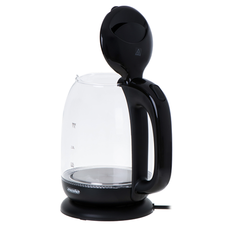 Mesko | Czajnik | MS 1302b | Elektryczny | 2200 W | 1,7 L | Szklany | Podstawa obrotowa 360° | Czarny - 4