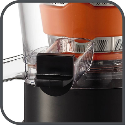 Повільна соковижималка TEFAL ZC255B38, 200 Вт, Срібна/Чорна, Великий отвір для завантаження фруктів, 2 швидкості, 82 об./хв. Гарантія 24… - 2