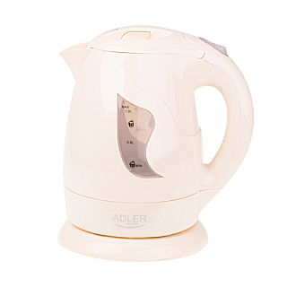 Електричний чайник Adler AD 08 b Standard 850 W 1 L Пластик Обертова основа 360° Бежевий Гарантія 24 місяці