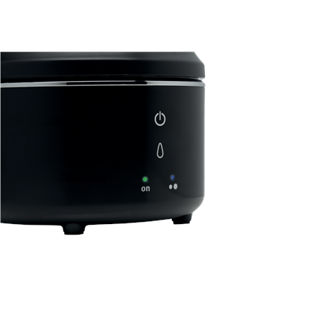 Gorenje H08WB Зволожувач повітря 22 W Об'єм резервуара води 0,8 L Для приміщень площею до 15 м² Ультразвукова технологія Чорний - 4