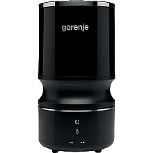 Gorenje H08WB Зволожувач повітря 22 W Об'єм резервуара води 0,8 L Для приміщень площею до 15 м² Ультразвукова технологія Чорний