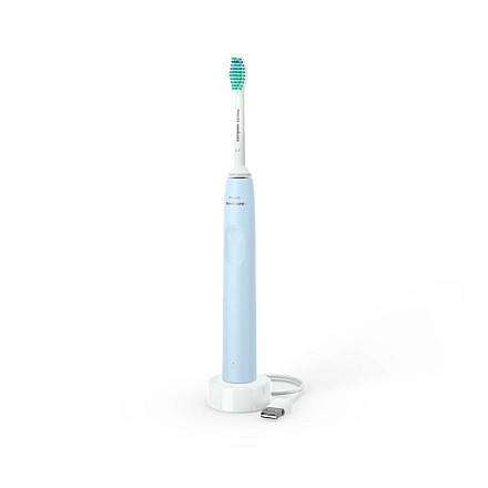 Електрична зубна щітка Philips Sonicare HX3651/12 світло-синього кольору - Акумуляторна, для дорослих. У комплекті 1 насадка, 1 режим… - 3