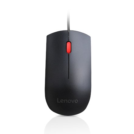 Провідна миша Lenovo Essential USB, 1600 DPI, 1,8 m, 3 przyciski, чорна Lenovo - 5