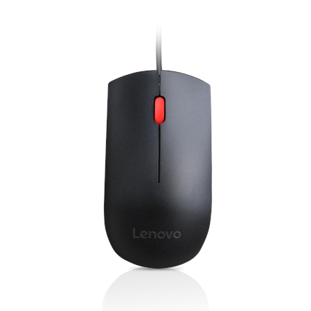 Провідна миша Lenovo Essential USB, 1600 DPI, 1,8 m, 3 przyciski, чорна Lenovo - 2