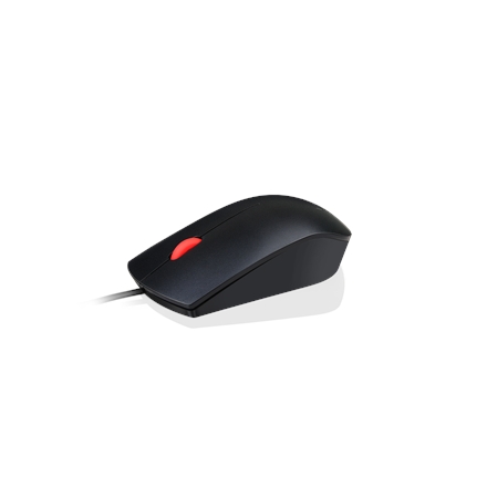 Провідна миша Lenovo Essential USB, 1600 DPI, 1,8 m, 3 przyciski, чорна Lenovo - 3