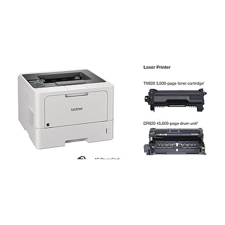 Brother| HL-L5210DW | Monochrom | Laser | A4 | Szary | Czarno-Biały Bezprzewodowy Przewodowy A4/Legal - 5