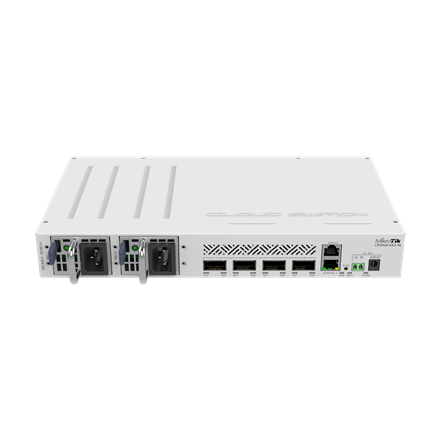 MikroTik Хмарний комутатор CRS504-4XQ-IN Без Wi-Fi 10/100 Mbit/s Порти Ethernet LAN (RJ-45) 1 Підтримка Mesh мережі Ні MU-MiMO Ні Нема?… - 2