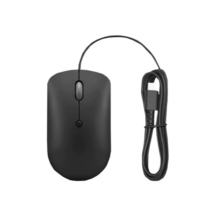 Lenovo | Compact Mouse | 400 | Przewodowa | USB-C | Kruczoчорна - 3