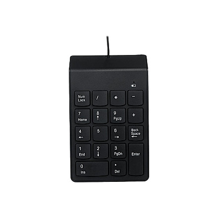 Клавіатура numeryczna USB Gembird KPD-U-03 з przewodem - Клавіатура numeryczna, kabel, kolor чорний. - 2