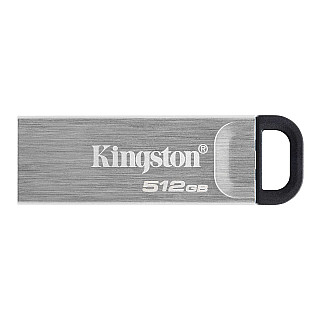 Памʼять Flash USB Kingston DataTraveler Kyson, 512 GB, Typ-A USB 3.2 Gen 1, Kolor срібний.