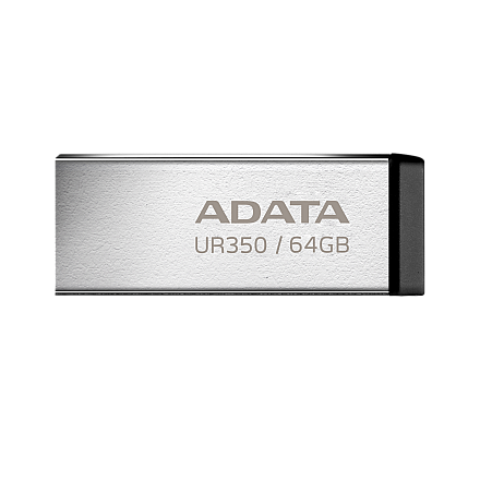 ADATA | Памʼять Masowa USB | UR350 | 64 GB | USB 3.2 Gen1 | чорний - 1