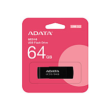 USB флеш-пам'ять ADATA UC310 об'ємом 64 ГБ з USB 3.2 Gen1 - Чорна