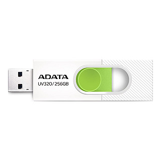 ADATA Памʼять USB UV320 256 GB біло-зелений