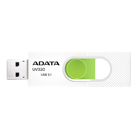 ADATA Памʼять USB UV320 128GB 3.2 Gen1 Біло-зелена - 1