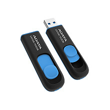 USB флеш-пам'ять ADATA UV128 об'ємом 512 ГБ, роз'єм USB 3.2 Gen1, чорний/синій колір