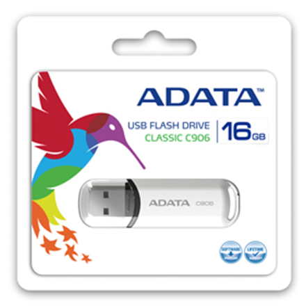 ADATA USB Пам'ять 32 ГБ білий | C906 | USB 2.0 - Ємна та надійна портативна пам'ять ADATA C906 на 32 ГБ, що забезпечує швидкий передавання… - 2