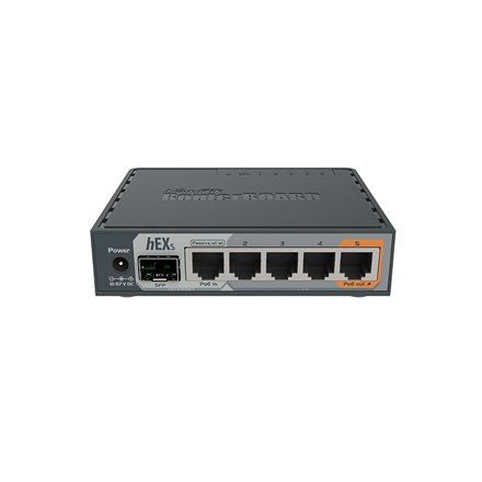 Mikrotik Wired Ethernet Роутер RB760iGS, hEX S, Dual Core 880MHz CPU, 256MB RAM, 16 MB (MicroSD), 5xGigabit LAN, 1xSFP, USB, IPsec hardware… - 8