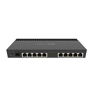 Mikrotik Wired Ethernet Роутер RB4011iGS+RM, Quad-core 1.4Ghz CPU, 1GB RAM, 512 MB, 1xSFP+, 1xSerial console port, PCB Temperature and…
