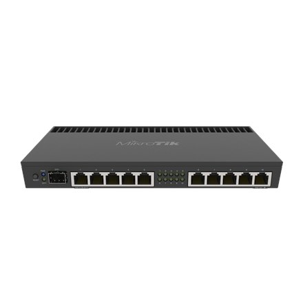 Mikrotik Wired Ethernet Роутер RB4011iGS+RM, Quad-core 1.4Ghz CPU, 1GB RAM, 512 MB, 1xSFP+, 1xSerial console port, PCB Temperature and… - 1