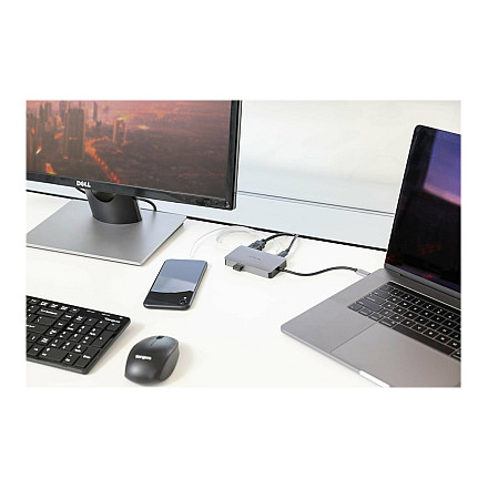 Targus USB-C DP Alt Mode Single Video 4K HDMI/VGA Docking Station with 100W PD Pass-Thru Targus - 12