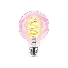 WiZ Philips Smart WiFi Filament Clear G95 E27 6.3W 470Lm RGB Wizarding World