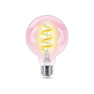 WiZ Philips Smart WiFi Filament Clear G95 E27 6.3W 470Lm RGB Wizarding World