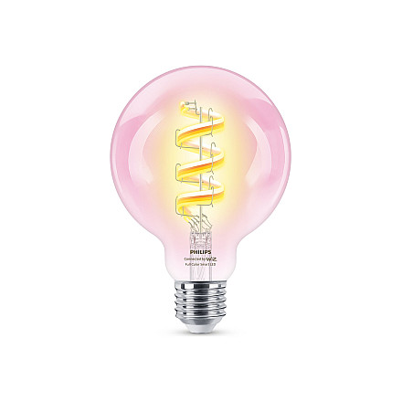 WiZ Philips Smart WiFi Filament Clear G95 E27 6.3W 470Lm RGB Wizarding World - 1