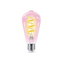 WiZ Philips Smart WiFi Filament Clear ST64 E27 6.3W 470Lm RGB Wizarding World