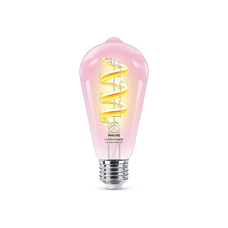 WiZ Philips Smart WiFi Filament Clear ST64 E27 6.3W 470Lm RGB Wizarding World