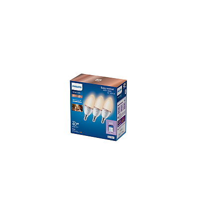 WiZ Philips Smart WiFi Candle C37 E14 4.9W 470Lm Tunable White, 3pcs pack Wizarding World - 2