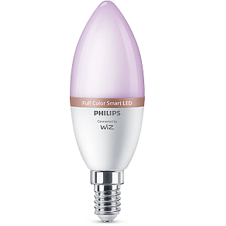 WiZ Philips Smart WiFi Candle C37 E14 4.9W 470Lm RGB, 3pcs pack Wizarding World
