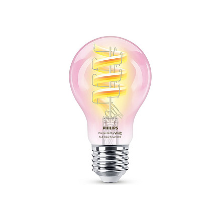WiZ Philips Smart WiFi Filament Clear A60 E27 6.3W 470Lm RGB Wizarding World - 1