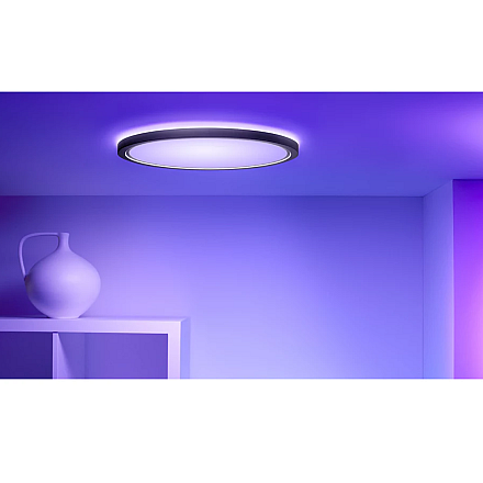 WiZ Smart WiFi SuperSlim Ceiling 32W 545mm RGBW, Black Wizarding World - 4