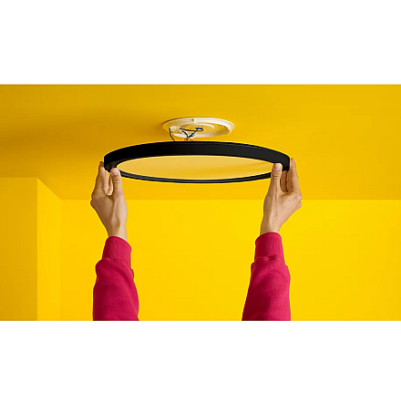 WiZ Smart WiFi SuperSlim Ceiling 32W 545mm RGBW, Black Wizarding World - 6