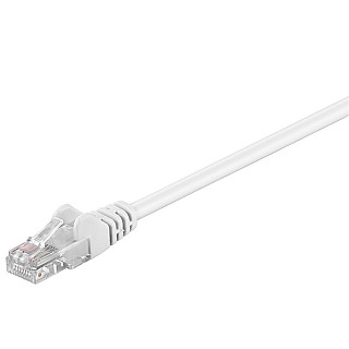 Goobay | Мережевий Кабель CAT 5e U/UTP з розеткою RJ45 | Колір білий