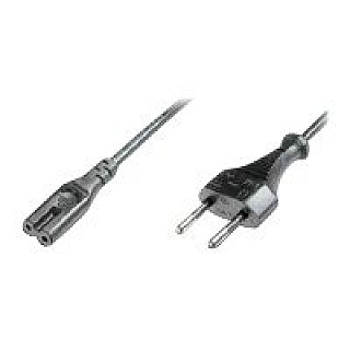 Кабель живлення Digitus 1.8 m чорний IEC 60320 C7 Europlug