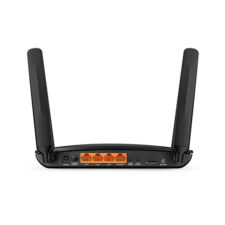 Router TP-LINK MR400 AC1200 Bezprzewodowy Wielopasmowy z 4G LTE - Archer MR400 | 802.11ac | 10/100 Mbit/s | 3 porty Ethernet LAN (RJ-45) | Mesh Support Nie | MU-MIMO Nie | 4G - 3