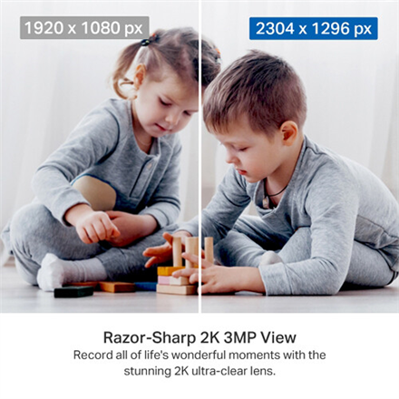 Kamera monitoringu domowego TP-LINK Pan/Tilt Wi-Fi Tapo C211 z funkcją PTZ, rozdzielczością 3 MP, ogniskową 3.83mm, kodowaniem H.264, slotem na kartę Micro SD do 512GB. Idealna ochrona i nadzór nad do - 3