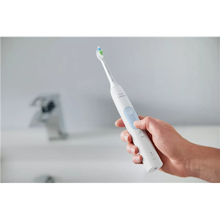 Philips | HX6839/28 Sonicare ProtectiveClean 4500 Sonic - Szczoteczka elektryczna akumulatorowa dla dorosłych - Biało/Jasnoniebieska | 1 głowica | Liczba zębów - 4