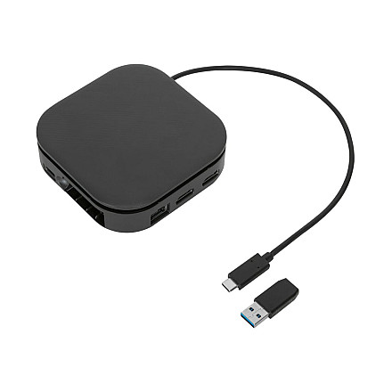 Stacja dokująca podróżna Universal DisplayLink USB-C z podwójnym monitorem, 80W | 2 porty HDMI | Ethernet LAN - 7