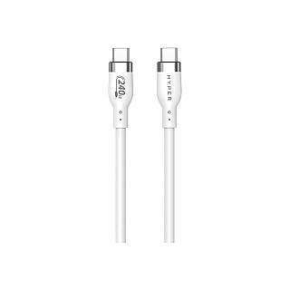 White USB-C cable Male 24 pin USB-C 2 m Male 24 pin USB-C