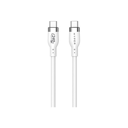 White USB-C cable Male 24 pin USB-C 2 m Male 24 pin USB-C - 1
