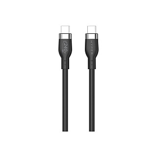 Black USB-C cable Male 24 pin USB-C 2 m Male 24 pin USB-C