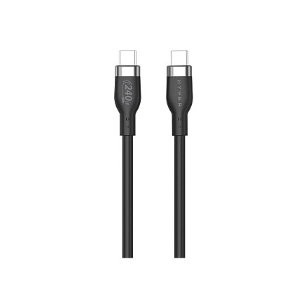 Black USB-C cable Male 24 pin USB-C 2 m Male 24 pin USB-C - 1