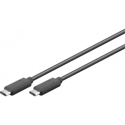 Goobay | Kabel USB-C | Męski | 24-pinowy USB-C | Męski | Czarny | 24-pinowy USB-C | 3 m - 1