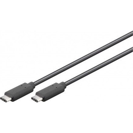 Goobay | Kabel USB-C | Męski | 24-pinowy USB-C | Męski | Czarny | 24-pinowy USB-C | 3 m - 4